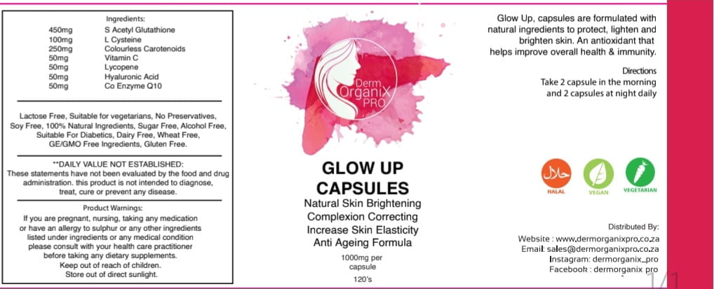 GlowUp Glutathione Capsules