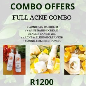 Full Acne Combo : Cleanser, Toner, Cream, Gel, Capsules