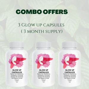 3 X Glow Up Glutathione Capsules : (3 months supply)