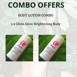 2 x Gluta Glow Brightening Body lotion