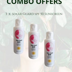 3 X SOLAR GUARD SPF 50 SUNSCREEN